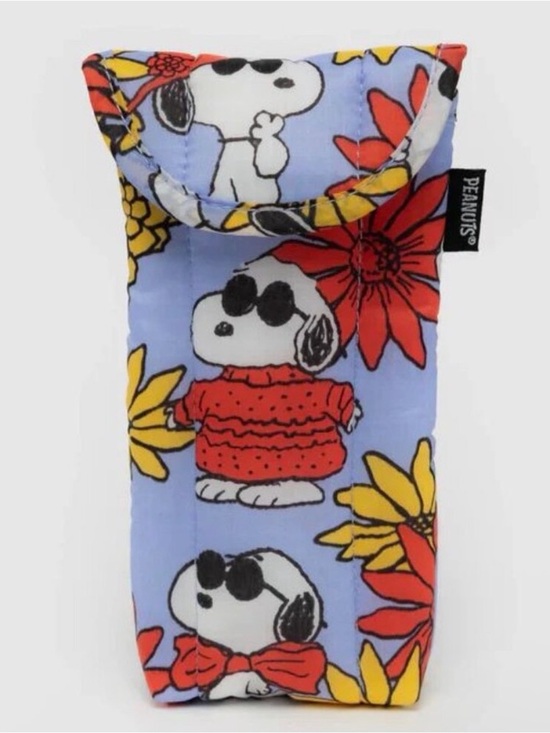 BAGGU Accessories - BAGGU x Peanuts EUC Floral Snoopy puffy sunglasses case.